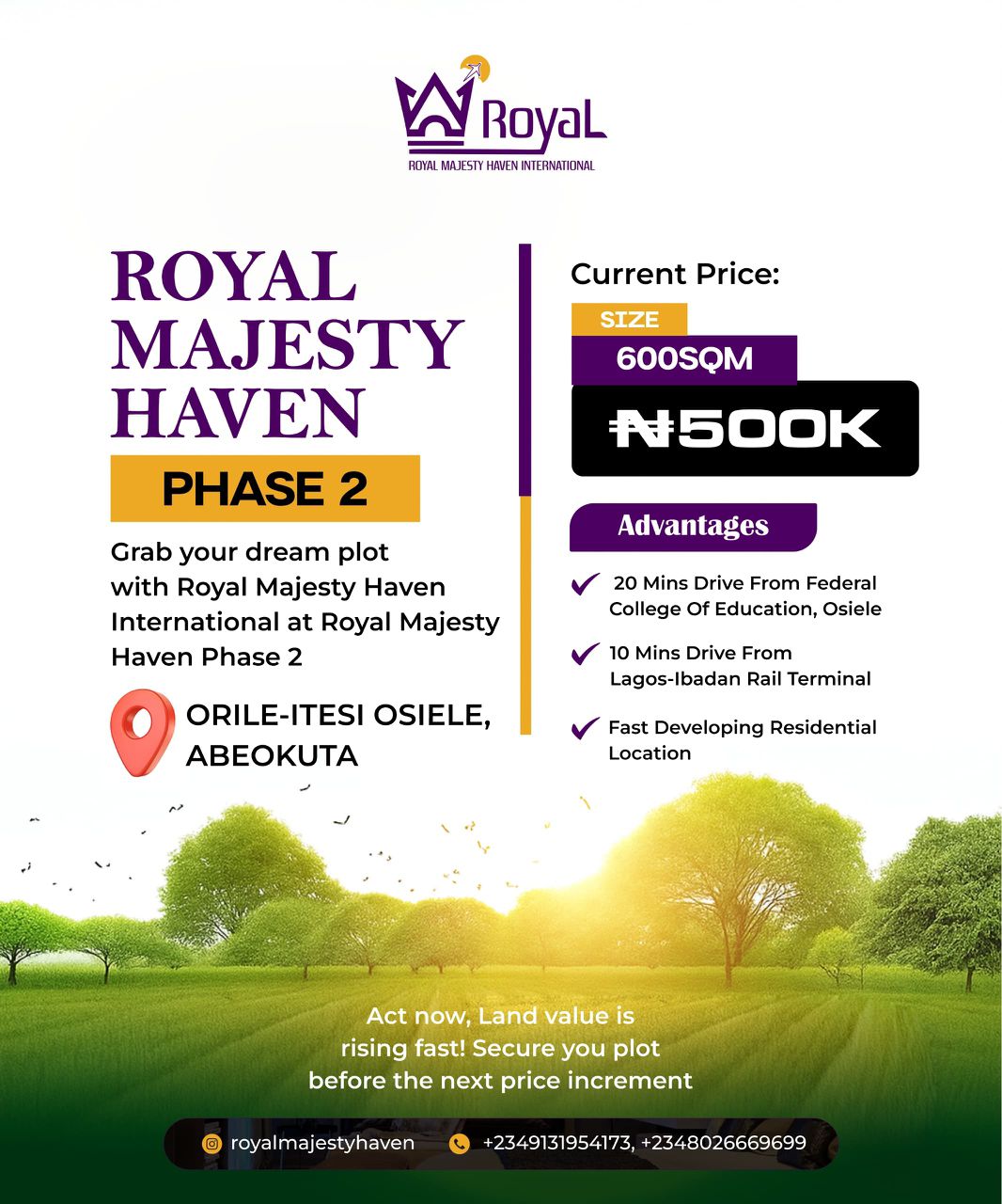 Land & Property Sales